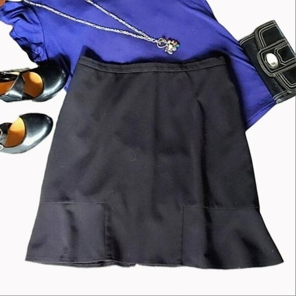 Jupe Courte Casual Femme - Bleu - Mélange Coton - Taille 8 - Très Bon état
